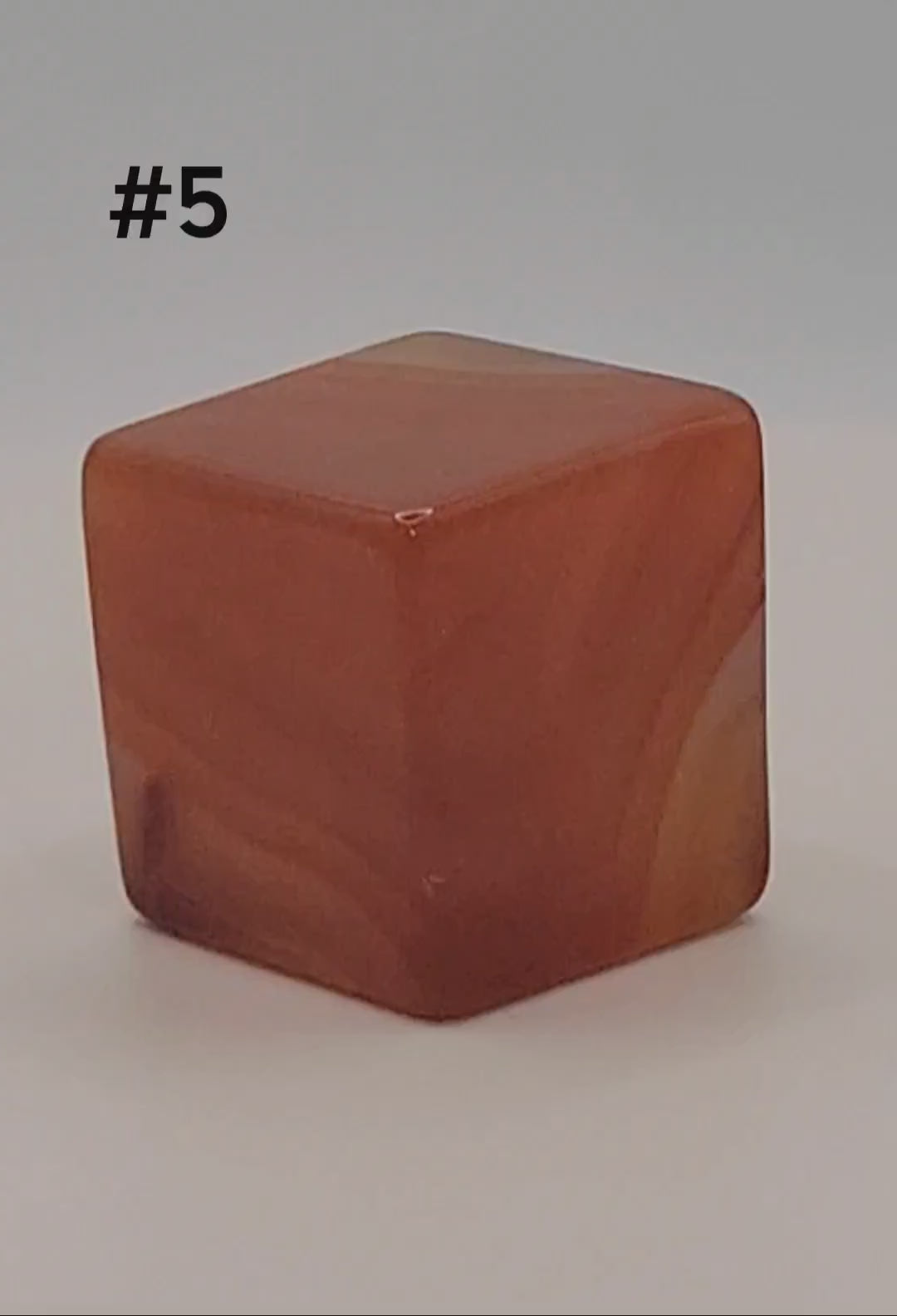 Carnelian Cube – 1–1.9 oz Polished Crystal for Creativity, Courage & Energizing Vitality
