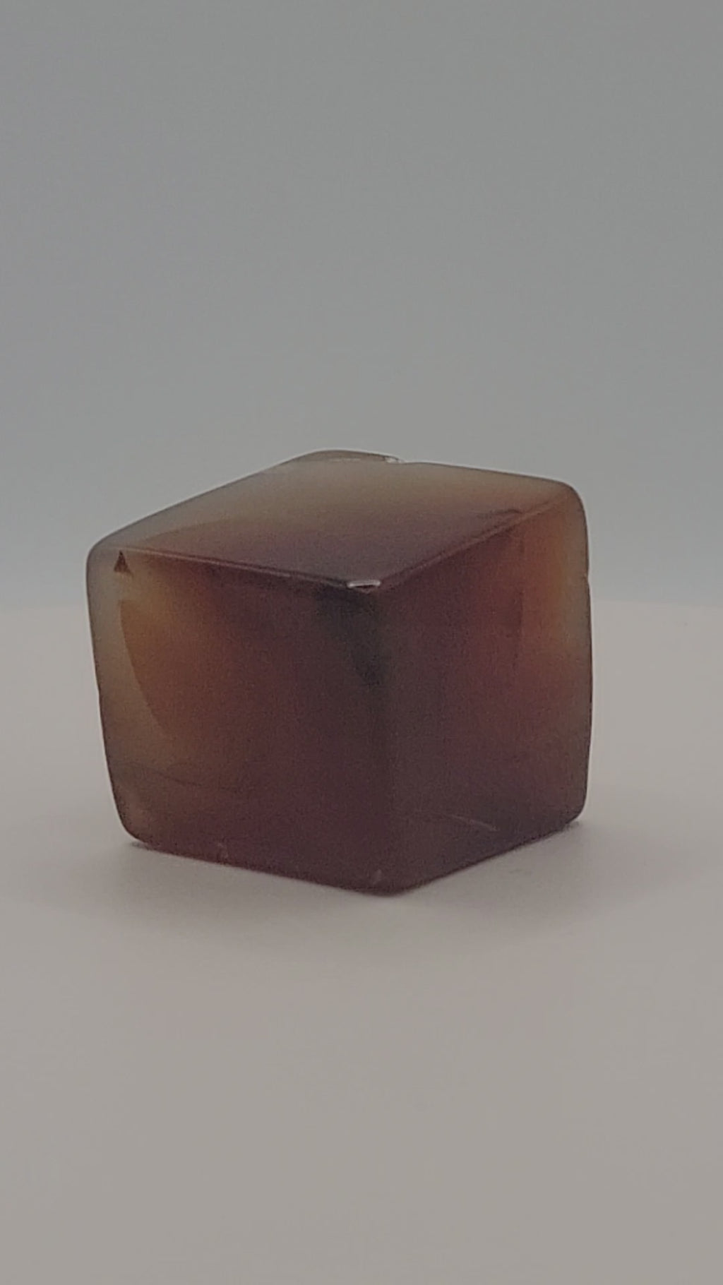 Carnelian Cube – 2–2.9 oz Polished Crystal for Strength, Creativity & Energizing Vitality
