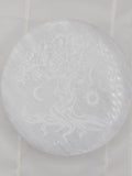 Selenite Charging Plate with Tree Engraving – Cleansing Crystal for Renewal, Harmony & Energy Reset
