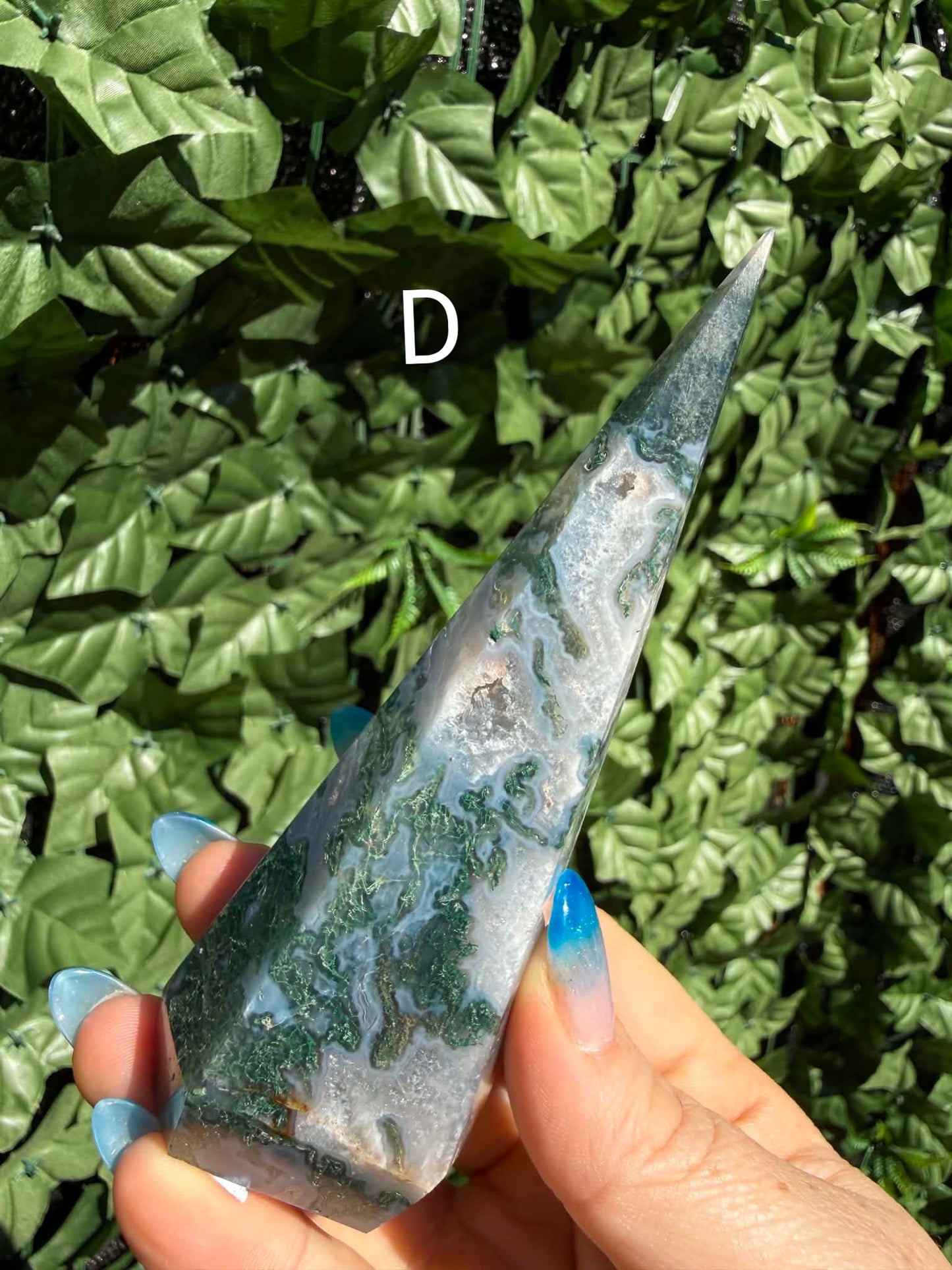 Tree & Moss Agate Diamond Points — Stability • Growth