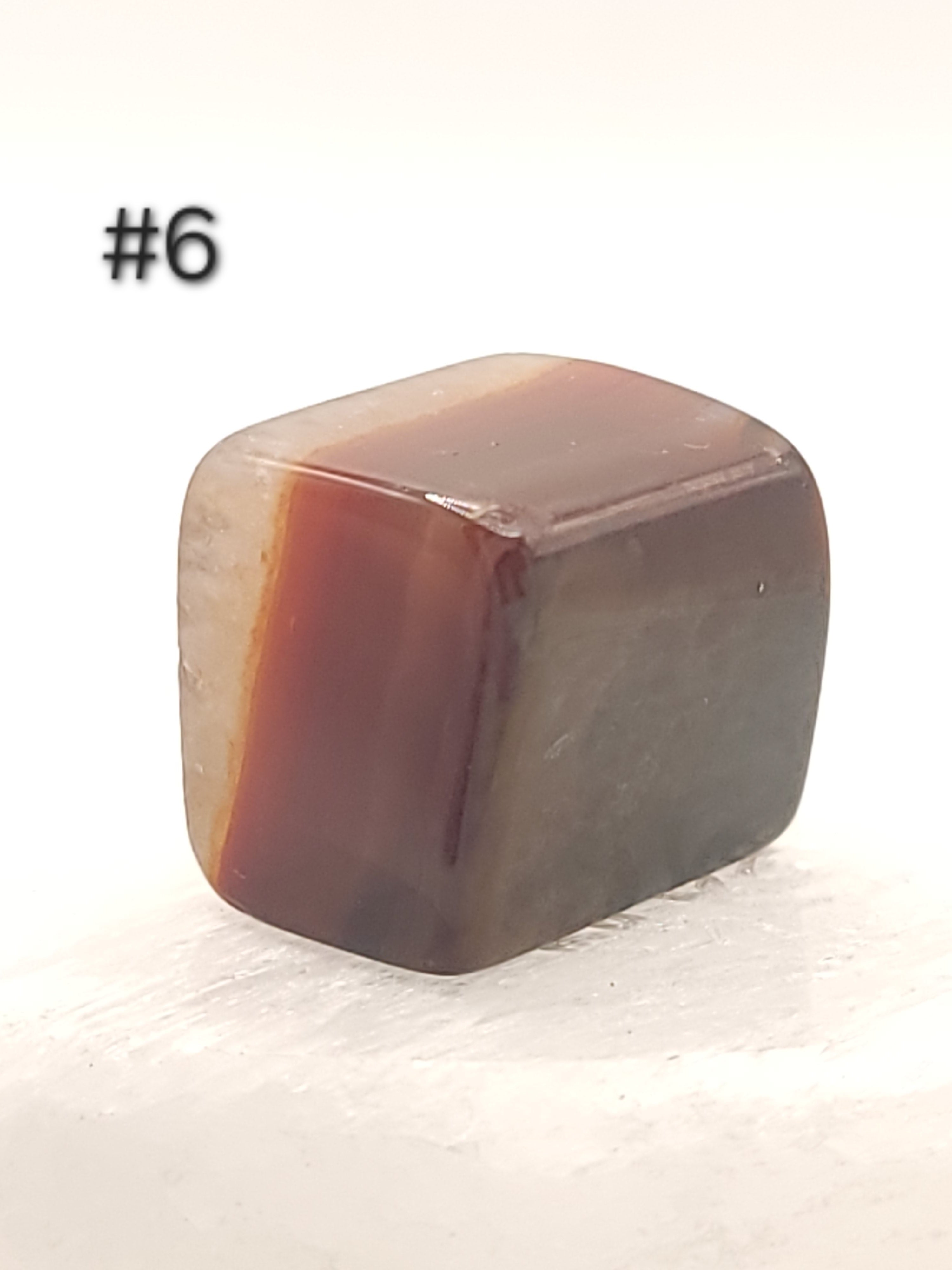 Carnelian Cube – 0.5–0.9 oz Polished Mini Crystal for Creativity, Courage & Vitality