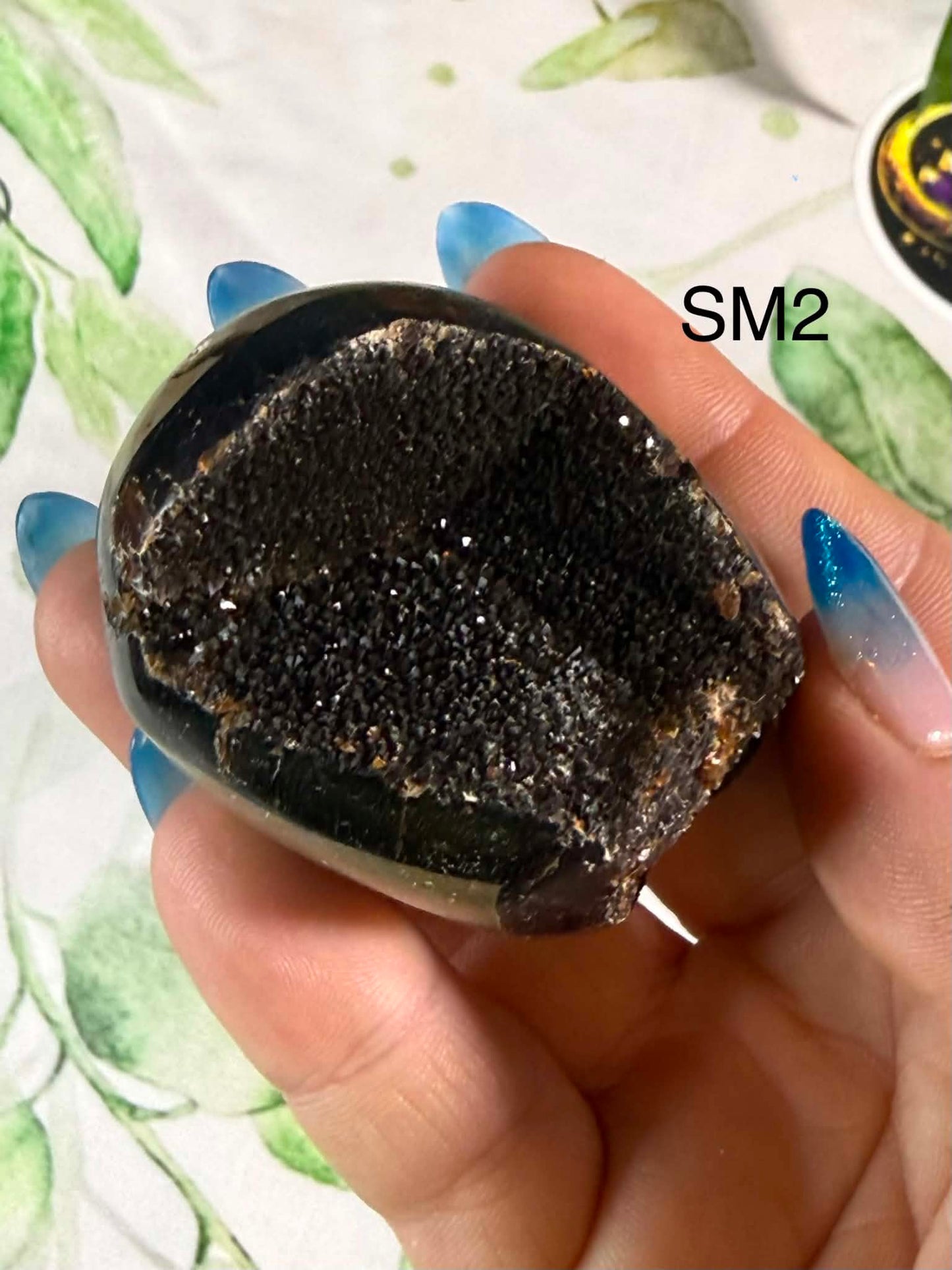 Druzy Septarian Egg Medium– Grounding • Strength