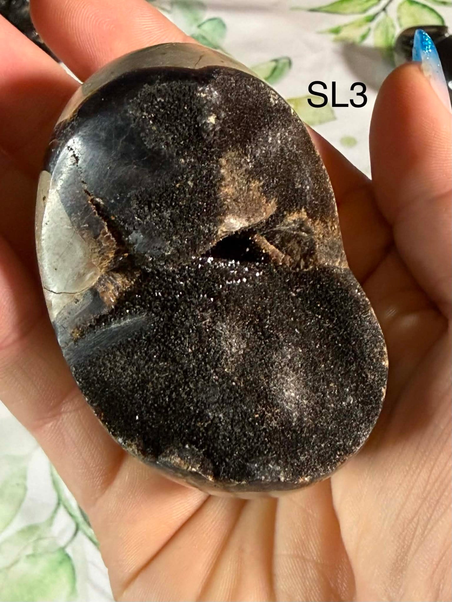 Druzy Septarian Egg Large– Grounding • Strength