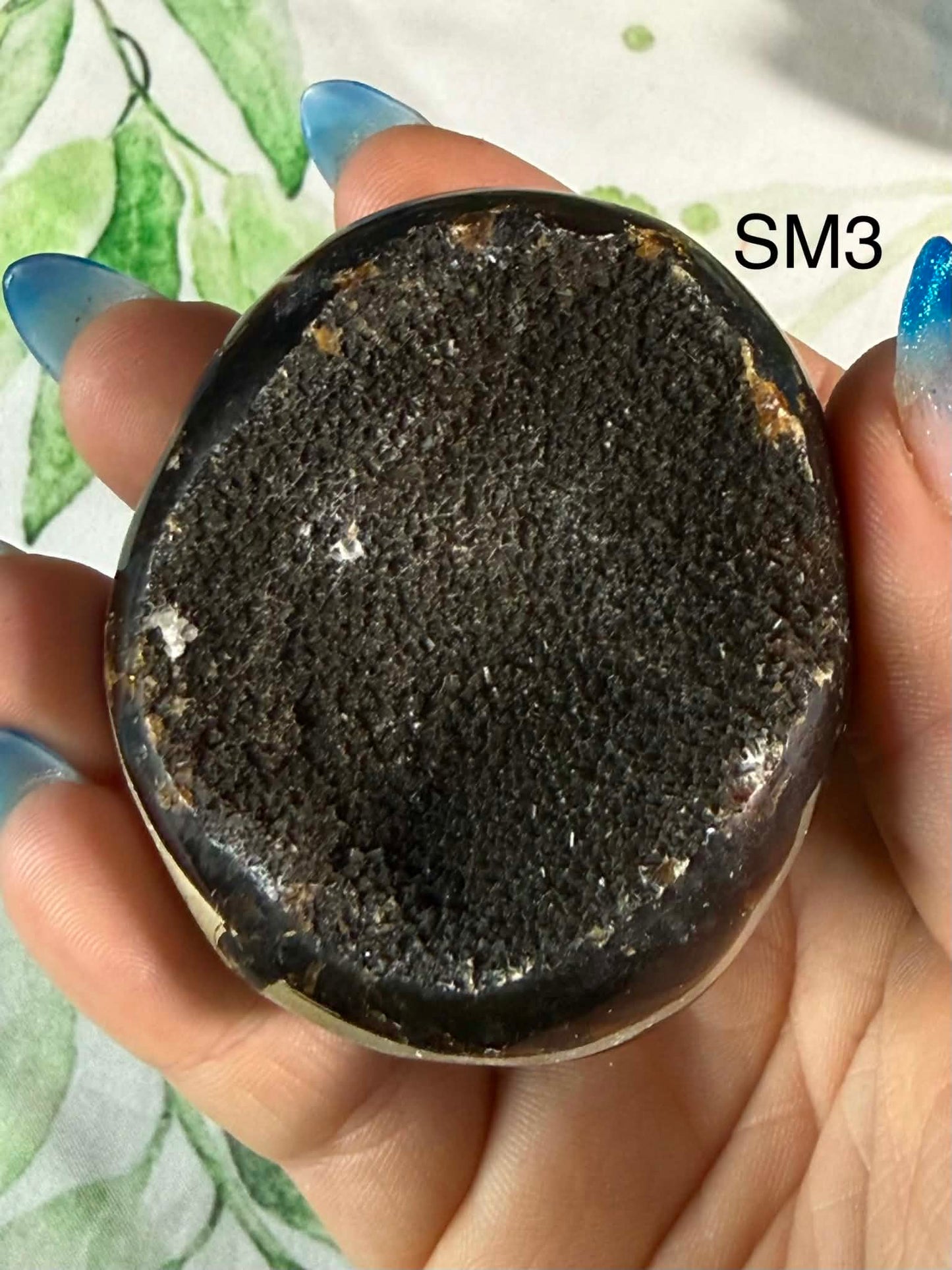 Druzy Septarian Egg Medium– Grounding • Strength