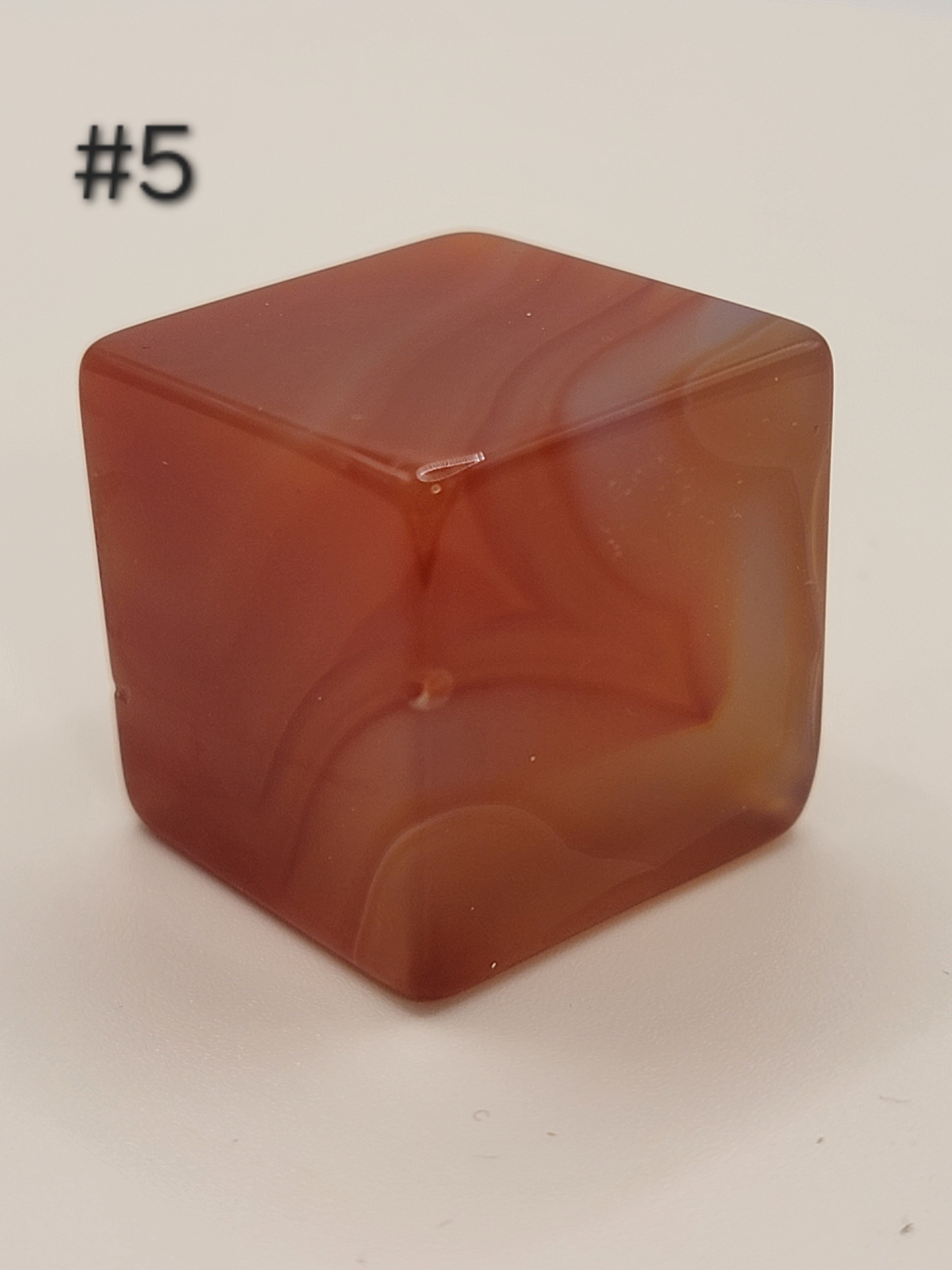 Carnelian Cube – 1–1.9 oz Polished Crystal for Creativity, Courage & Energizing Vitality