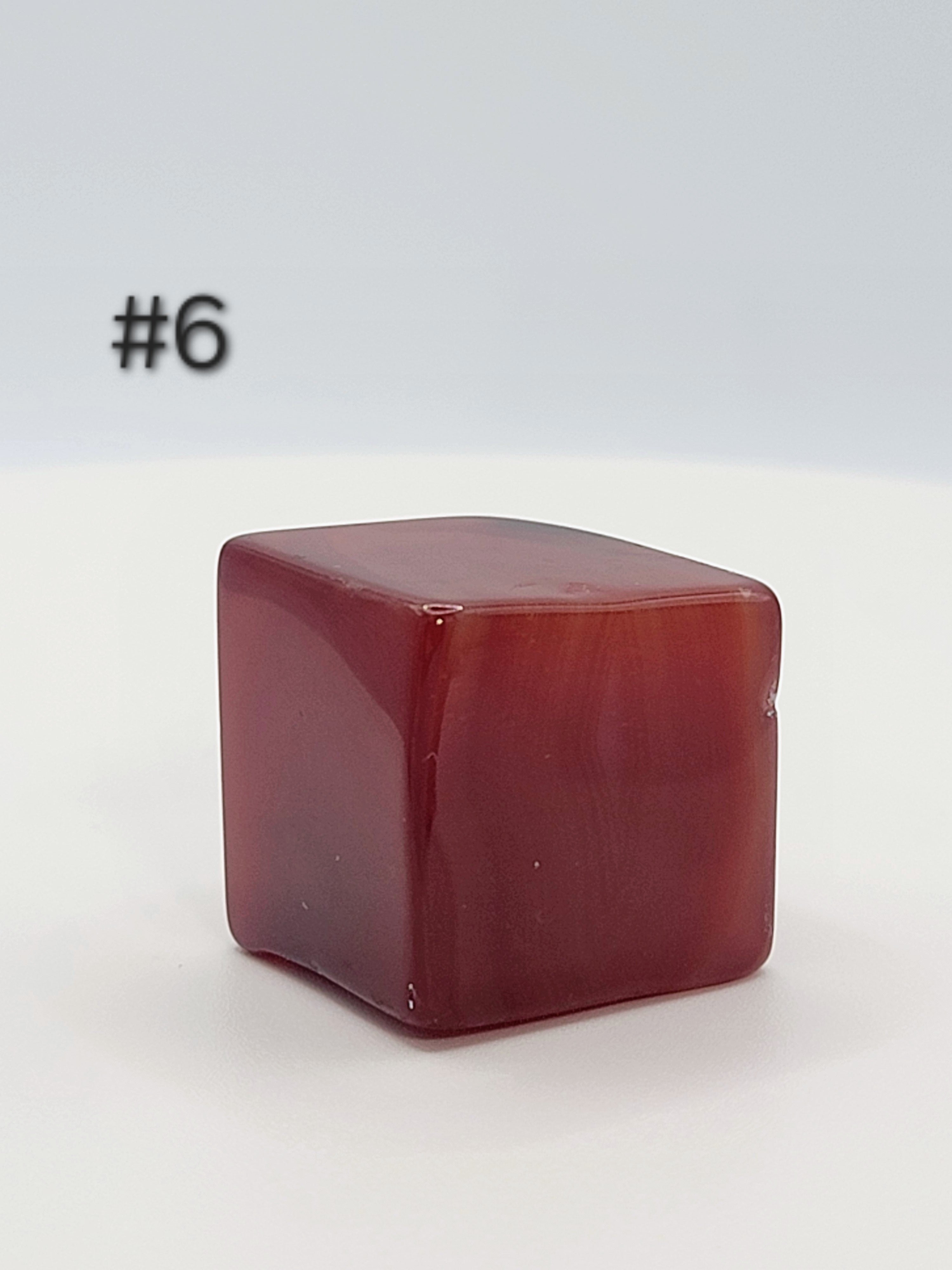 Carnelian Cube – 1–1.9 oz Polished Crystal for Creativity, Courage & Energizing Vitality