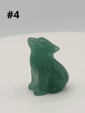 Assorted Small Wolf Carving .7 oz – Mini Crystal Wolves for Strength, Intuition & Protection