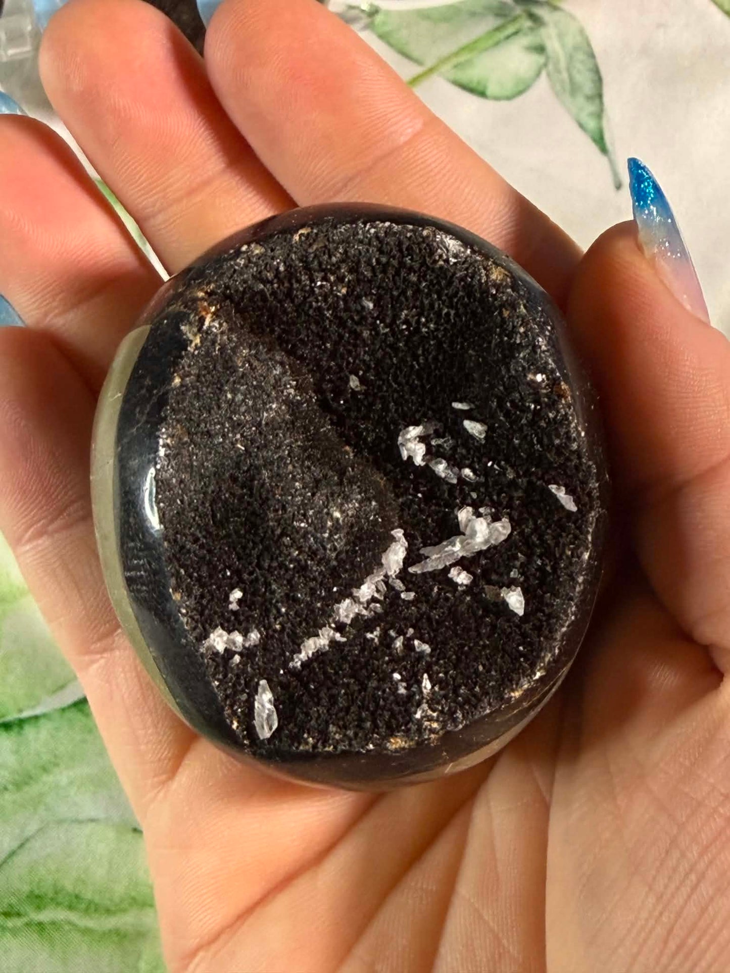 Druzy Septarian Egg Large– Grounding • Strength