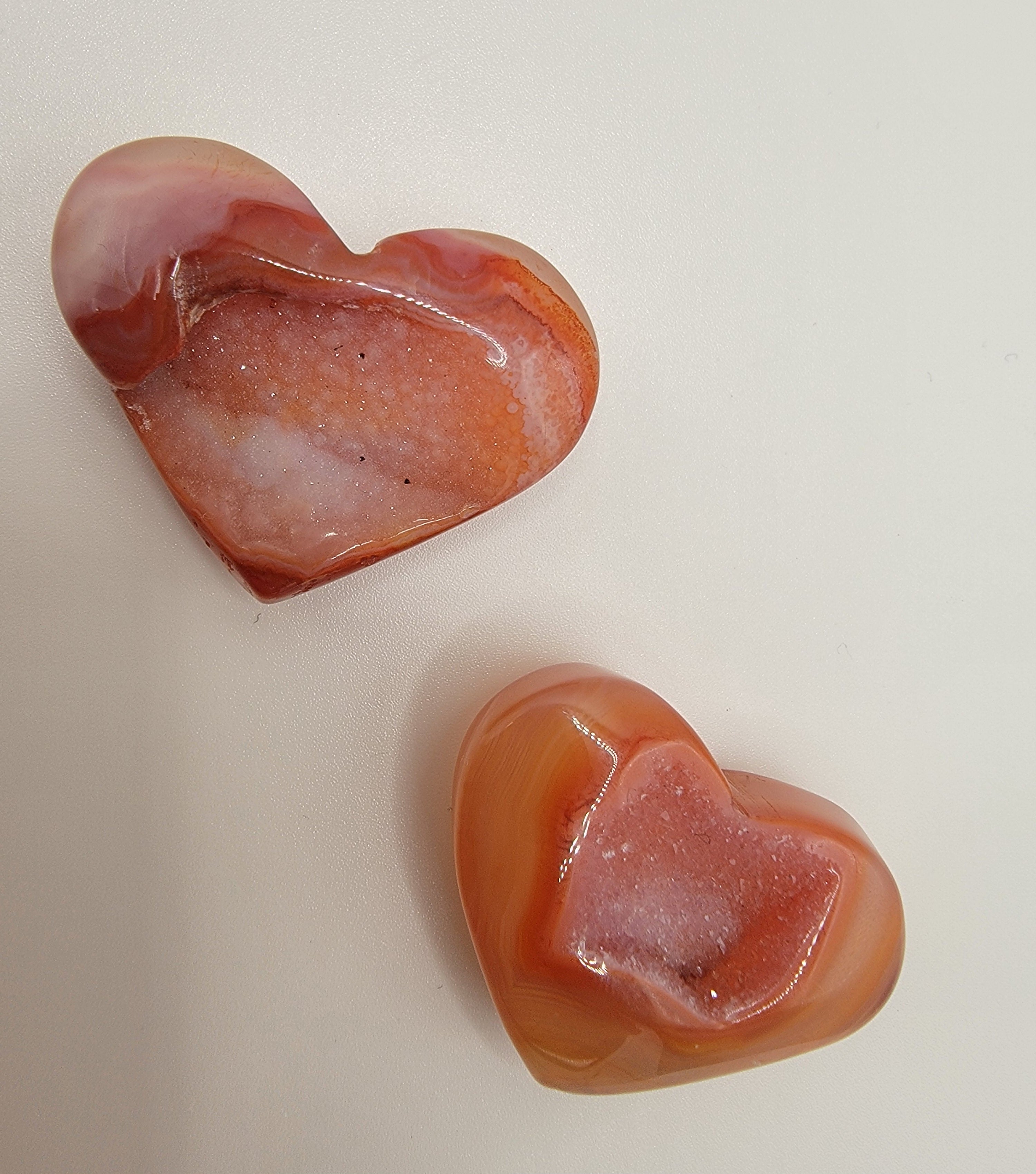 Carnelian Heart – 0.5 oz Mini Polished Crystal for Courage, Creativity & Vitality