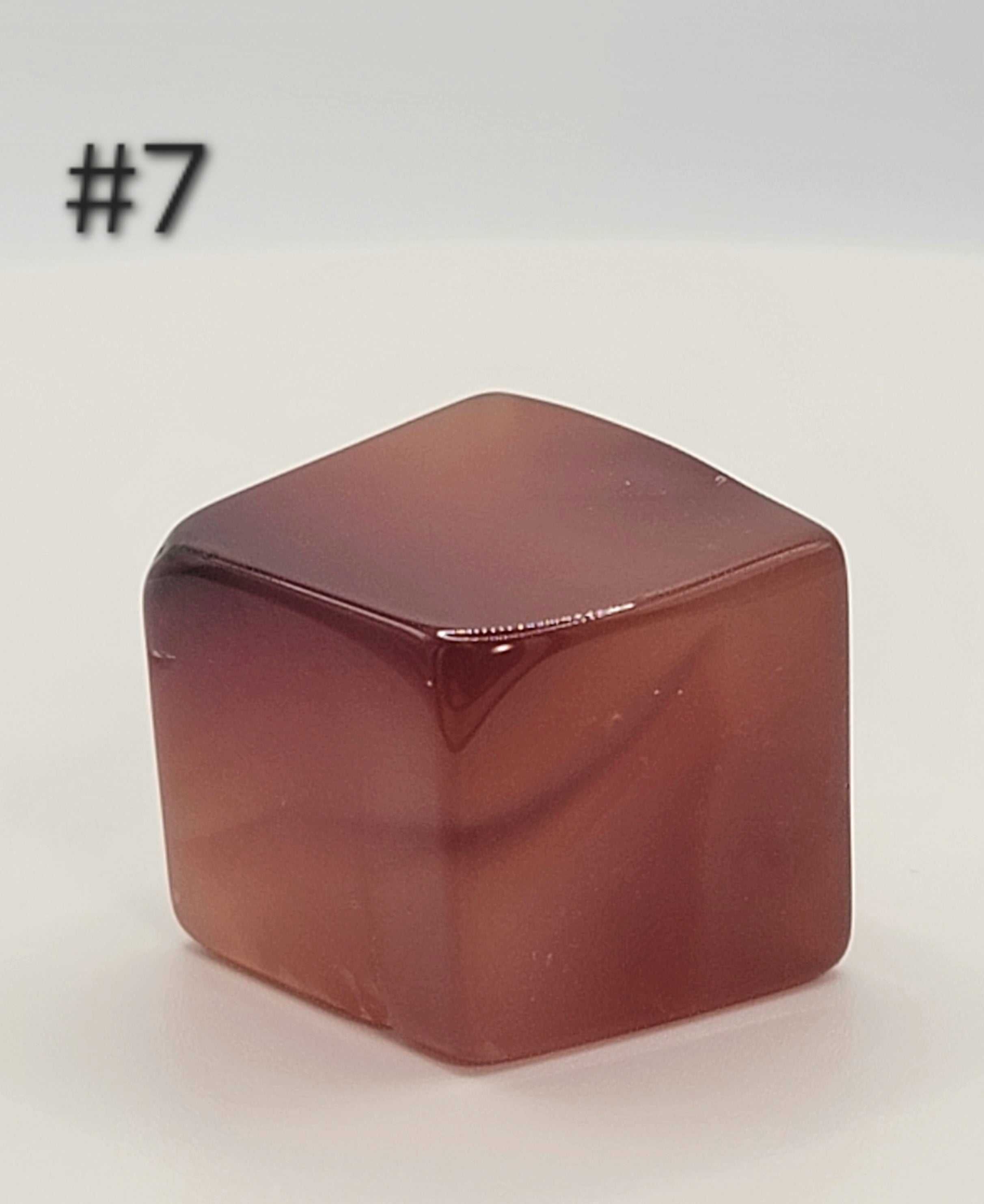 Carnelian Cube – 1–1.9 oz Polished Crystal for Creativity, Courage & Energizing Vitality