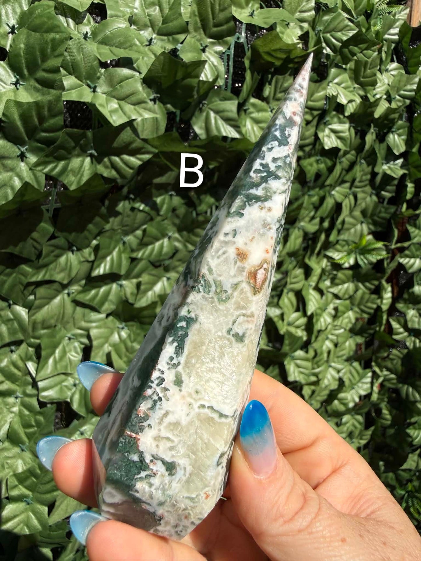 Tree & Moss Agate Diamond Points — Stability • Growth