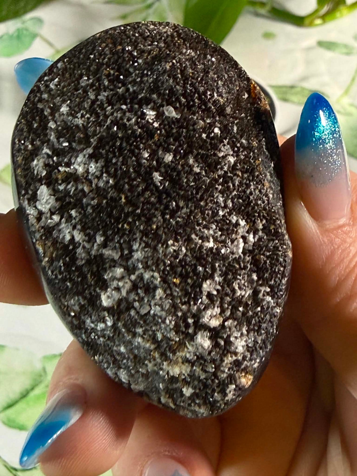 Druzy Septarian Egg Medium– Grounding • Strength