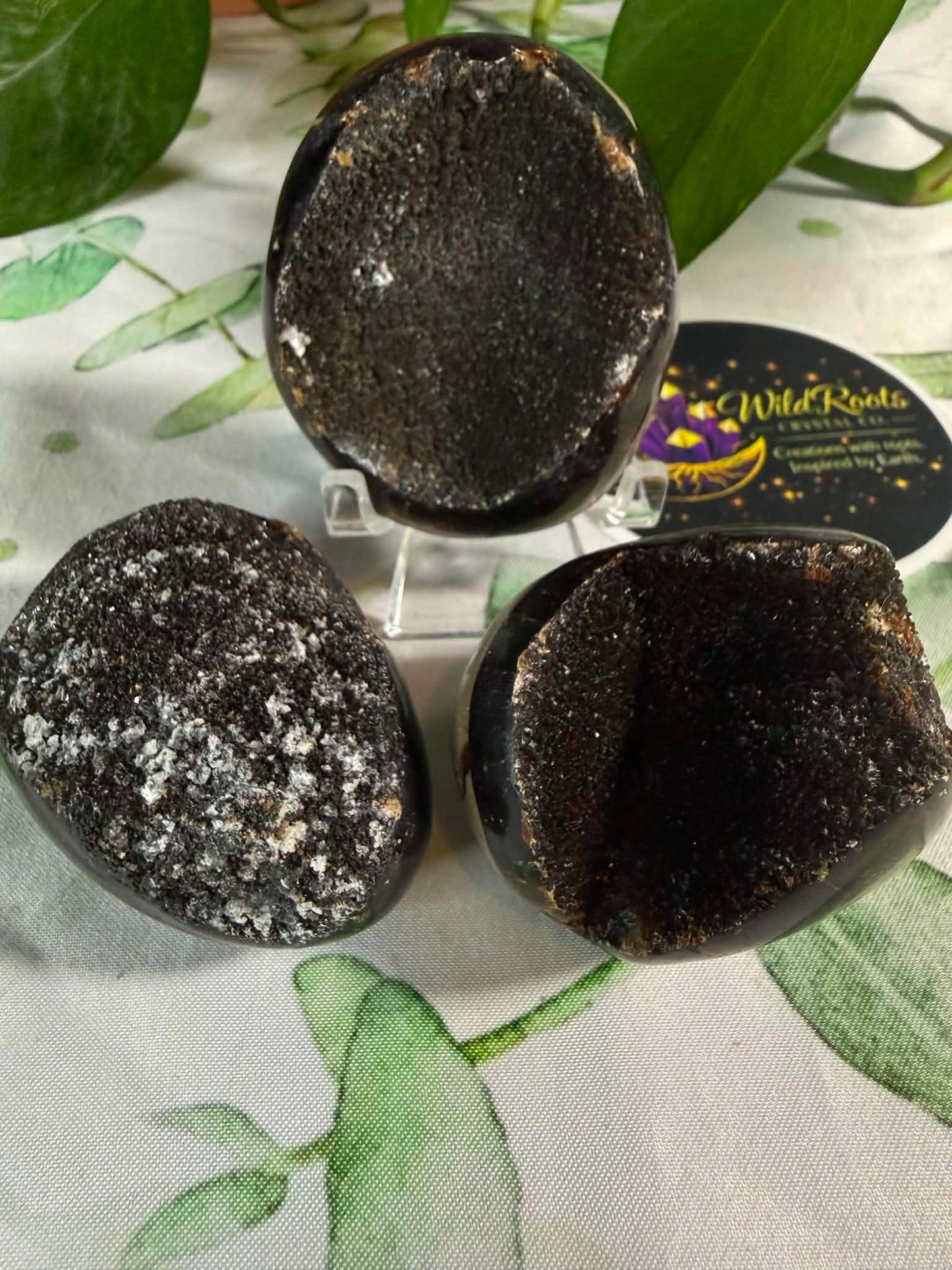 Druzy Septarian Egg Medium– Grounding • Strength
