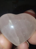 Rose Quartz Heart 1 oz – Polished Crystal Heart for Love, Peace & Emotional Healing